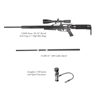 Texan 308 Shooting Kit with Bonus 257 Barrel, 4x32 Scope and refill